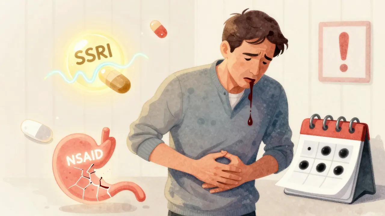 SSRIs and NSAIDs: How Their Combination Raises GI Bleeding Risk and What to Do About It