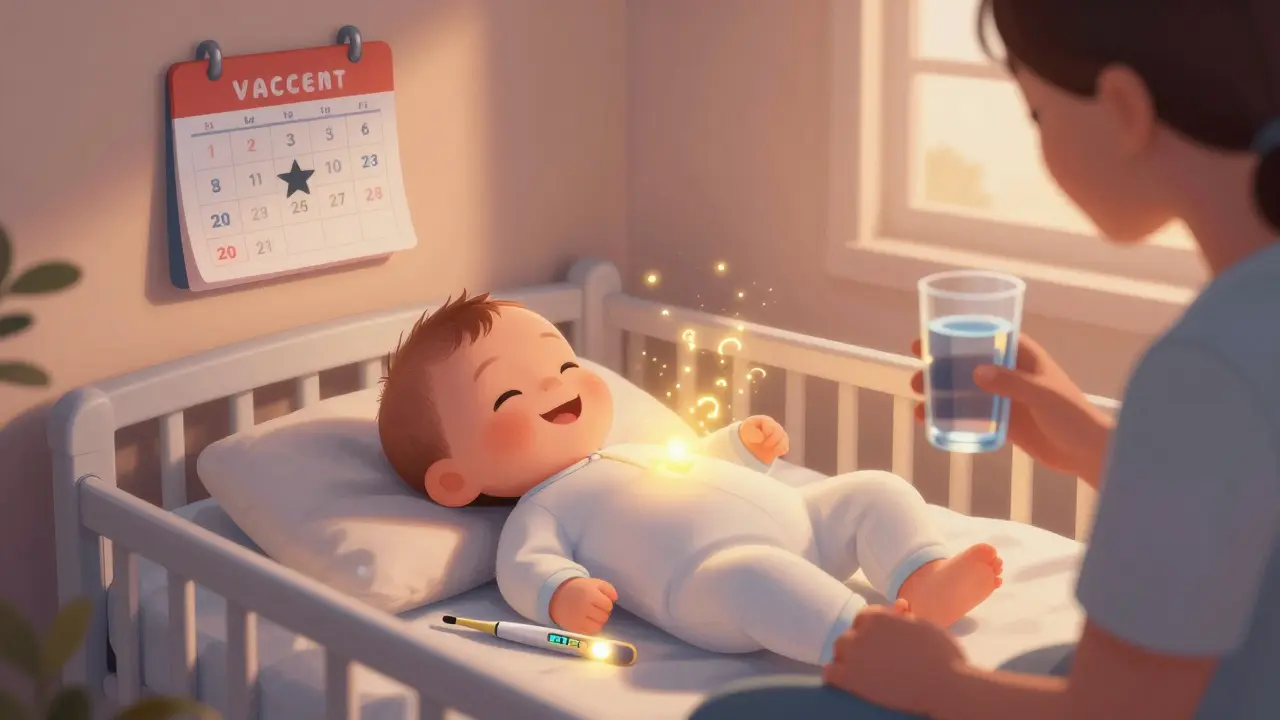 Vaccination and Fever Reducers: When to Give Medication to Children