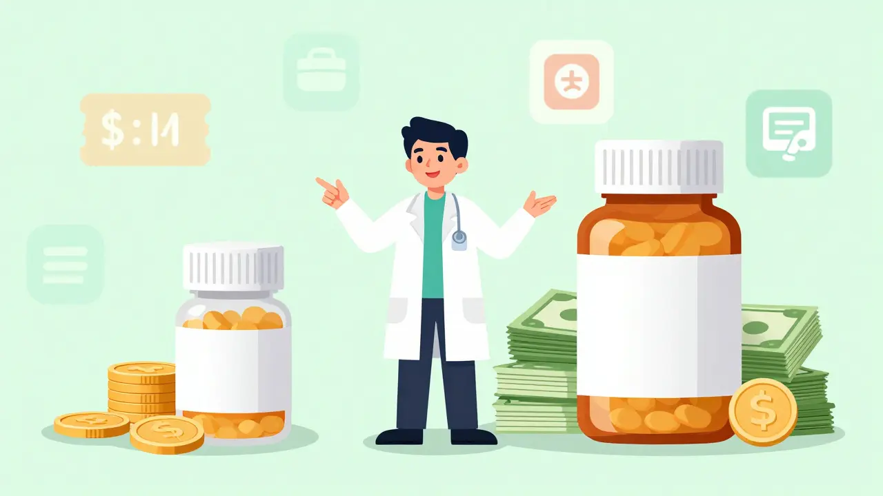 Comparison of cheap generic vs expensive brand drug
