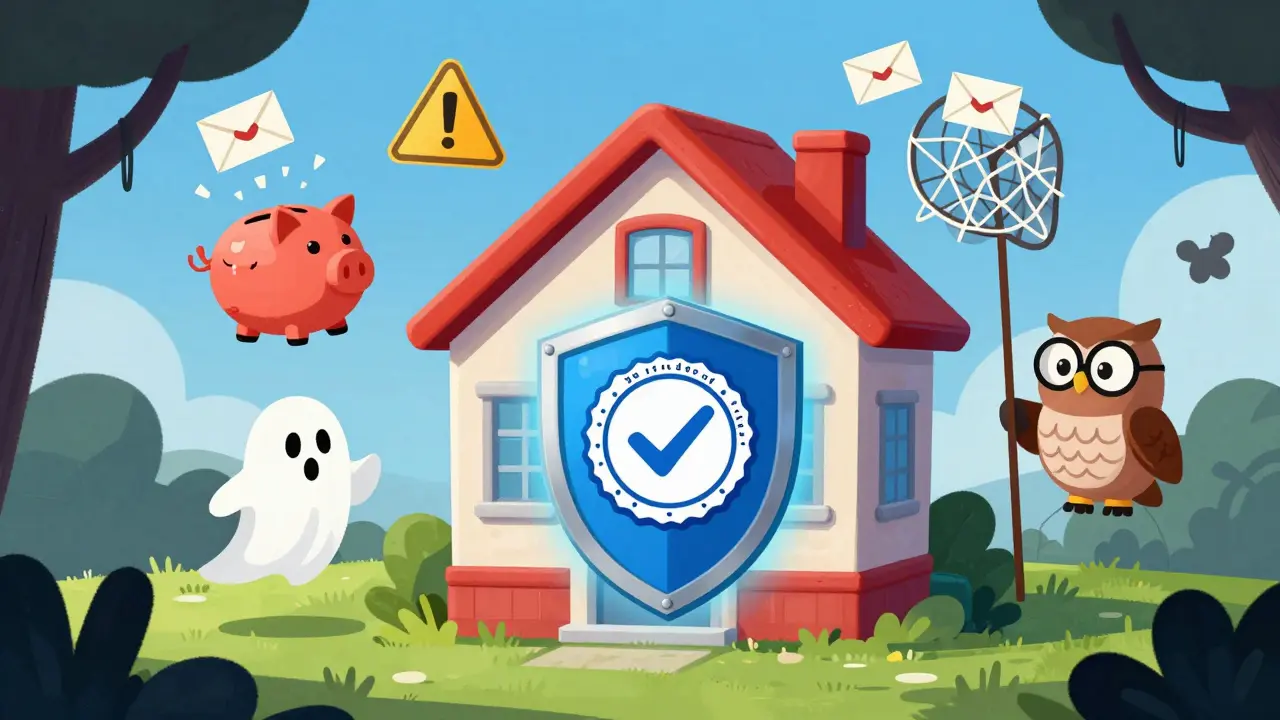 Illustration of safe pharmacy shield vs red flags like low prices and anonymity