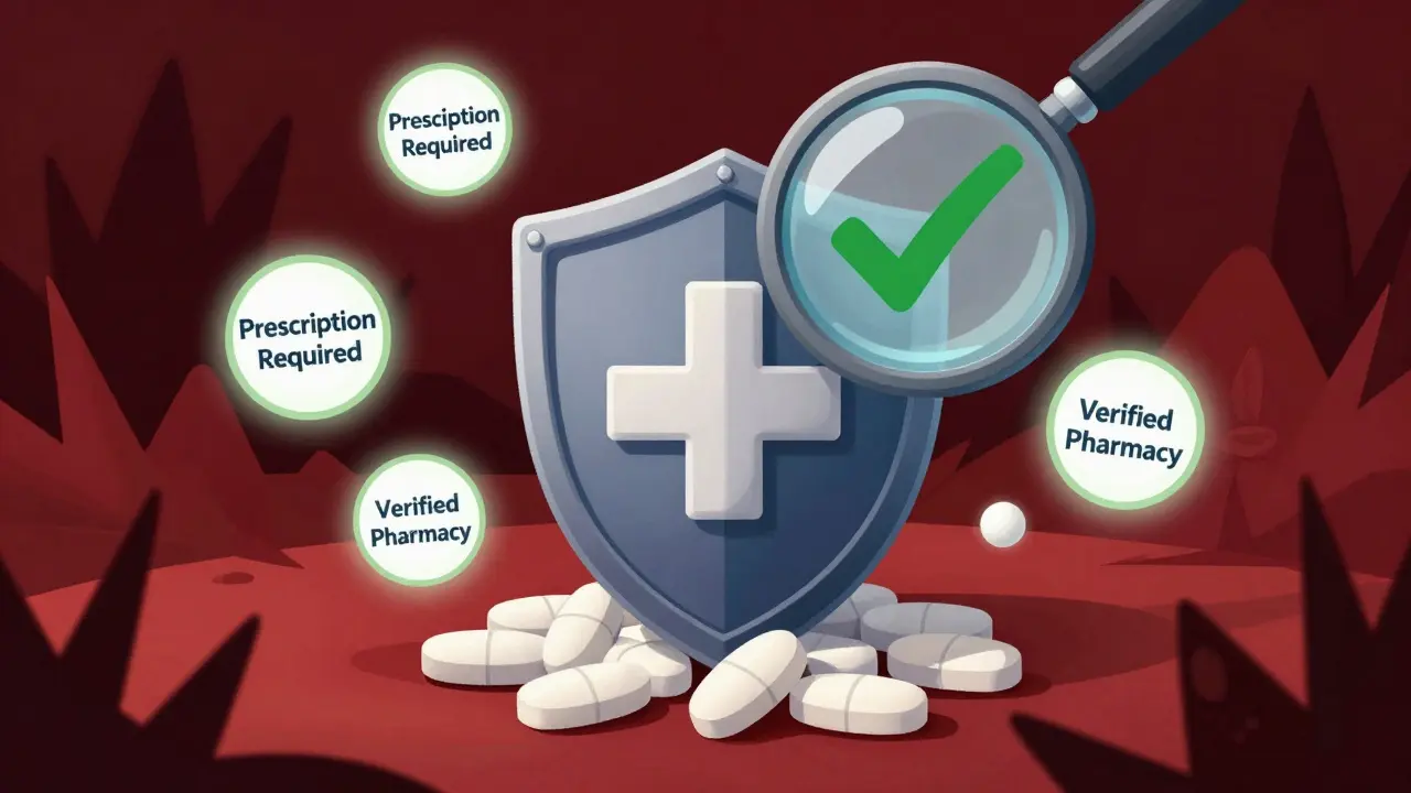 Shield protecting pills from scam threats